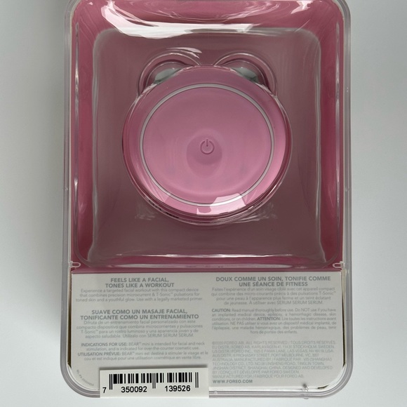 FOREO Bear Mini Smart Microcurrent Facial Toning Device Pearl Pink (SEALED) - Picture 6 of 6